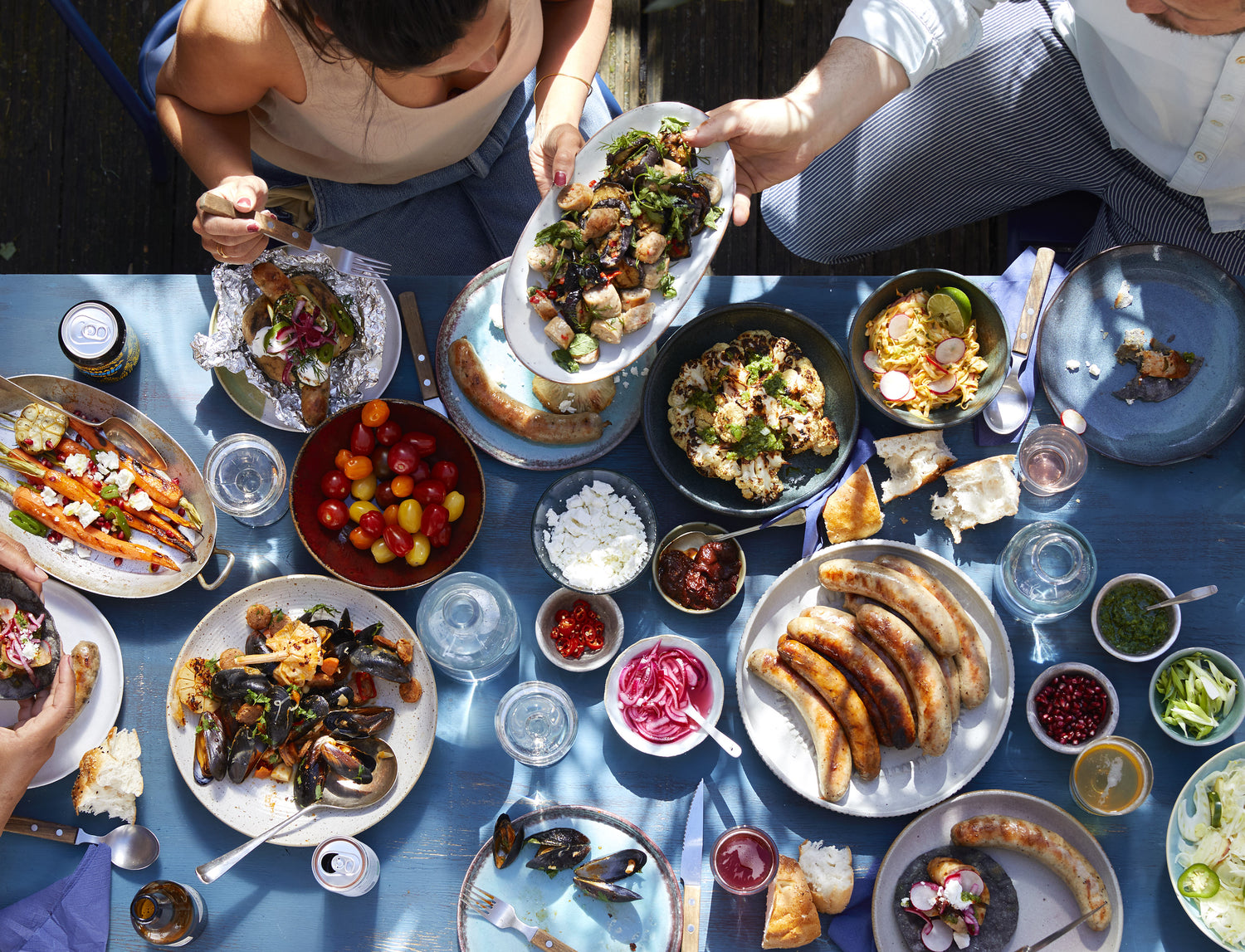 Brandt & Levie - eet beter vlees - goed gehouden varkens - droge worst - verse worst - samen eten - tafelen - zomers - bbq - borrel impressie - samen eten