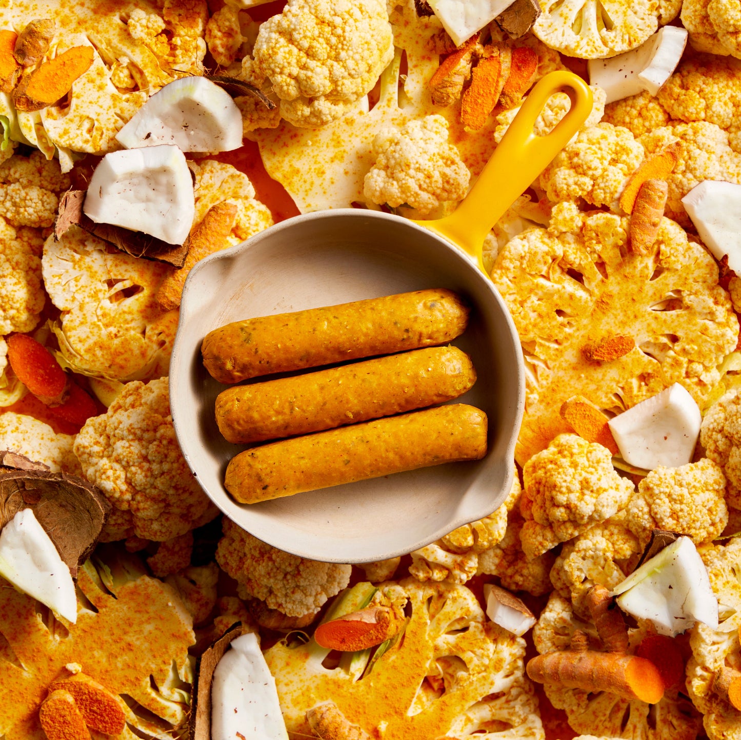 Groenteworst Curry Madras & Kokos met Bloemkool