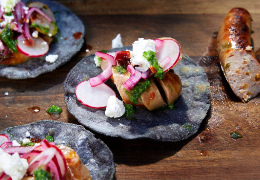 Brandt & Levie - eet beter vlees - goed gehouden varkens - koken - culinair - recept - cheddar jalapeno worst - tacos