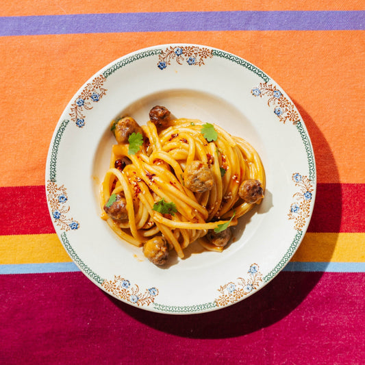 Brandt & Levie - eet beter vlees - goed gehouden varkens - koken - culinair - recept - carbonara - pasta - italiaanse keuken - asia fusion - gochujang 