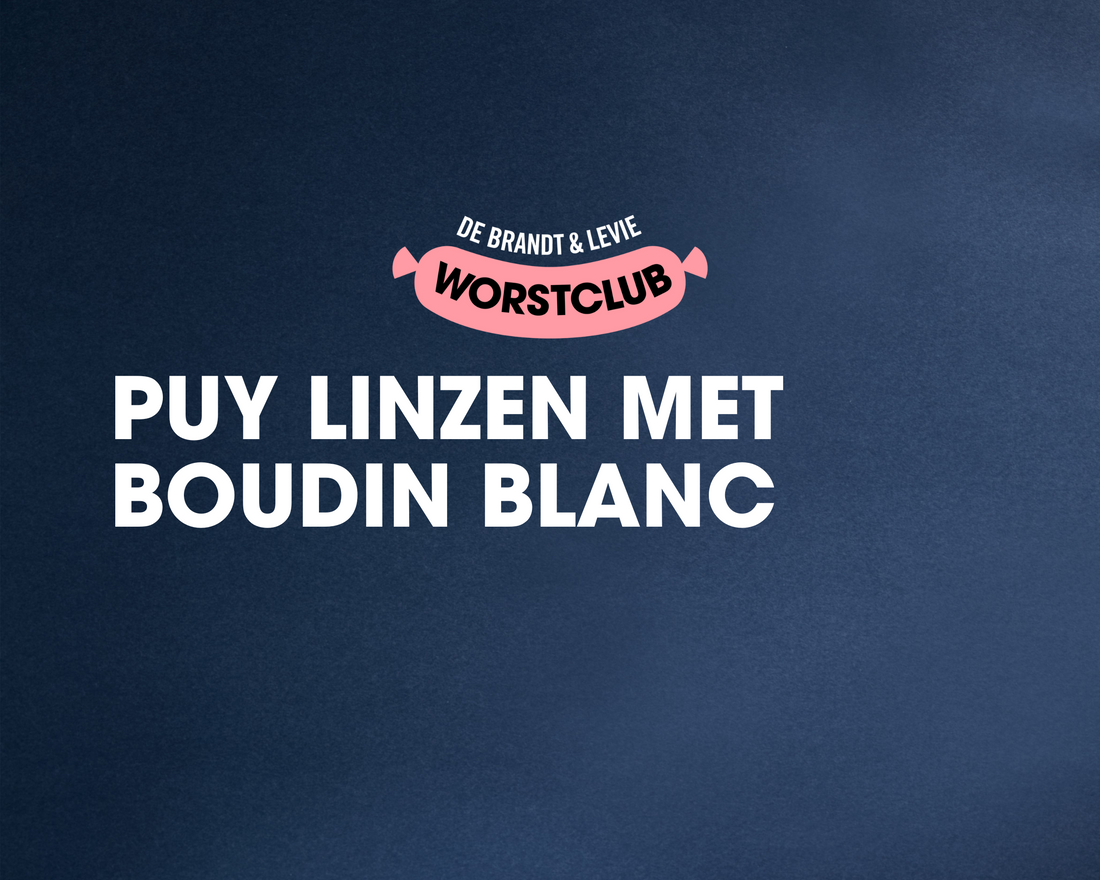 Puy linzen met Boudin Blanc