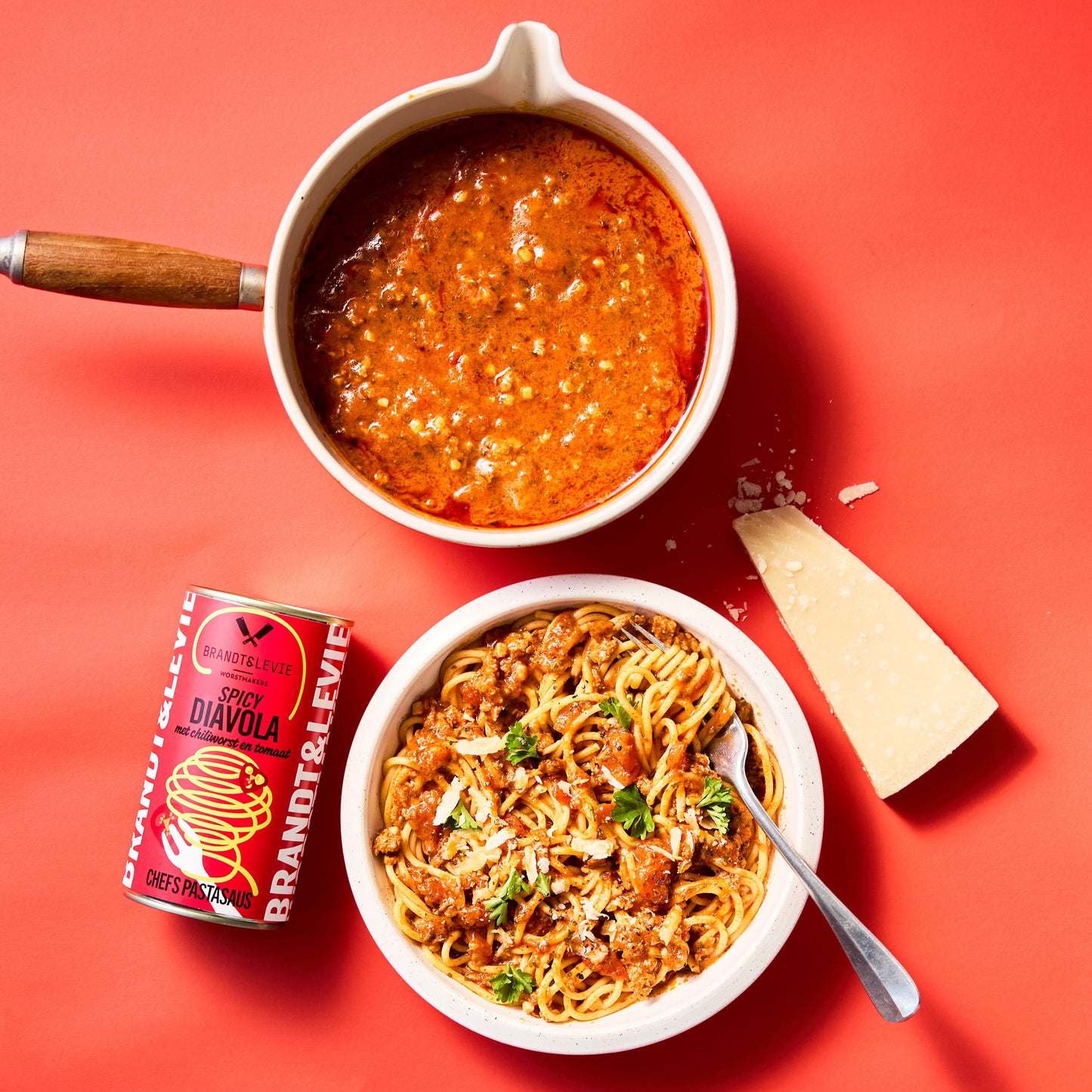 Spicy Diavola met chiliworst en tomaat