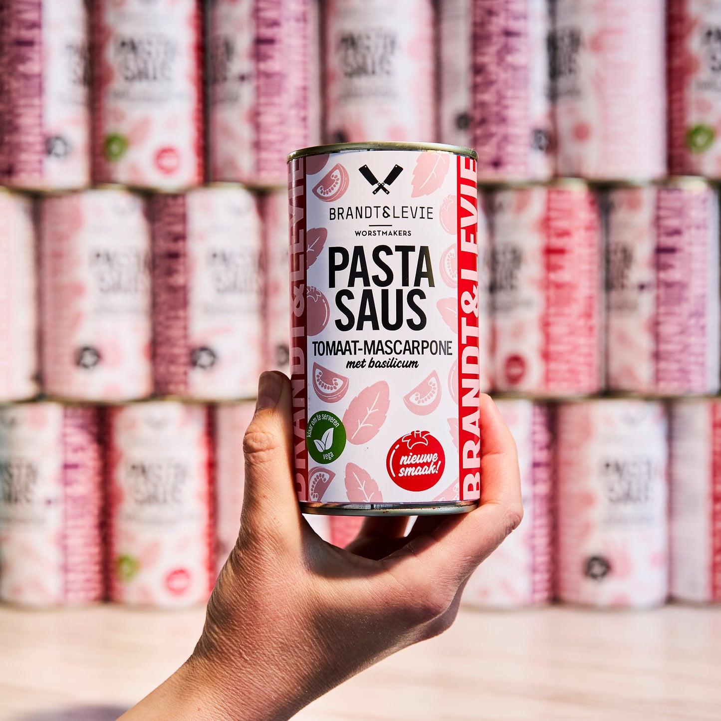 Pastasaus Tomaat-Mascarpone met Basilicum