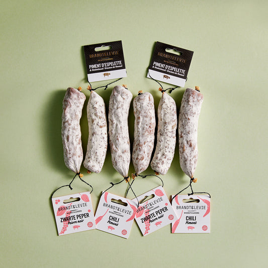 Pittige droge worst Box